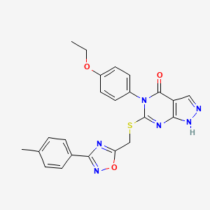 molecular formula C23H20N6O3S B11198748 ethyl 5-{[[(2-fluorophenyl)sulfonyl](4-methoxybenzyl)amino]methyl}-3,4-dimethyl-1H-pyrrole-2-carboxylate 