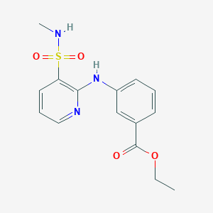 molecular formula C15H17N3O4S B11198755 Ethyl 3-{[3-(methylsulfamoyl)pyridin-2-YL]amino}benzoate 
