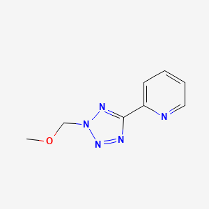 molecular formula C8H9N5O B11198932 Pyridine, 2-[2-(methoxymethyl)-2H-1,2,3,4-tetrazol-5-yl]- CAS No. 696630-37-2