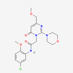 molecular formula C19H23ClN4O5 B11199161 N-(5-chloro-2-methoxyphenyl)-2-[4-(methoxymethyl)-2-(morpholin-4-yl)-6-oxopyrimidin-1(6H)-yl]acetamide 