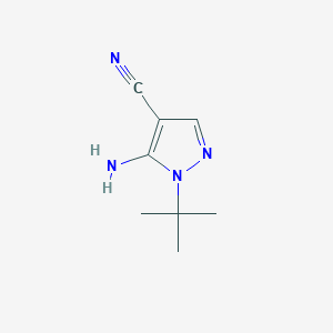 molecular formula C8H12N4 B111997 5-amino-1-tert-butyl-1H-pyrazole-4-carbonitrile CAS No. 158001-28-6