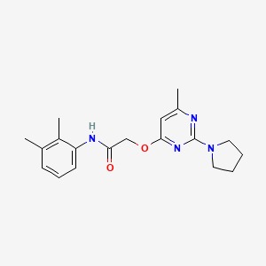 molecular formula C19H24N4O2 B11199744 N-(2,3-dimethylphenyl)-2-{[6-methyl-2-(pyrrolidin-1-yl)pyrimidin-4-yl]oxy}acetamide 