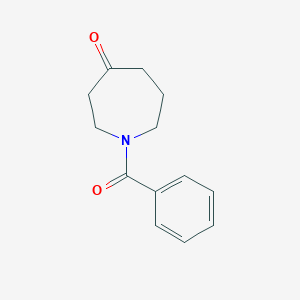 molecular formula C13H15NO2 B112002 N-Benzoyl-4-perhydroazepinone CAS No. 15923-40-7