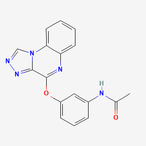 molecular formula C17H13N5O2 B11200404 N-(3-{[1,2,4]Triazolo[4,3-A]quinoxalin-4-yloxy}phenyl)acetamide 