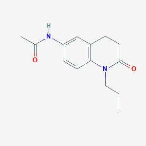 molecular formula C14H18N2O2 B11200439 N-(2-oxo-1-propyl-1,2,3,4-tetrahydroquinolin-6-yl)acetamide 