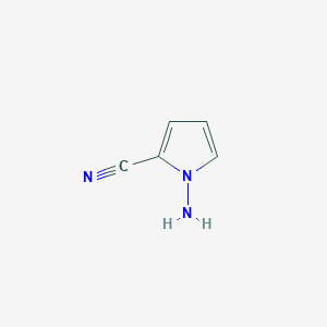 molecular formula C5H5N3 B112005 1-Amino-1H-pyrrole-2-carbonitrile CAS No. 159326-66-6