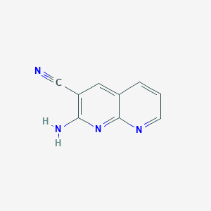 molecular formula C9H6N4 B112006 2-Amino-1,8-naphthyridine-3-carbonitrile CAS No. 15935-95-2