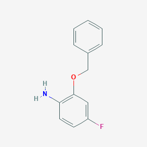 molecular formula C13H12FNO B112007 2-(苄氧基)-4-氟苯胺 CAS No. 159471-73-5