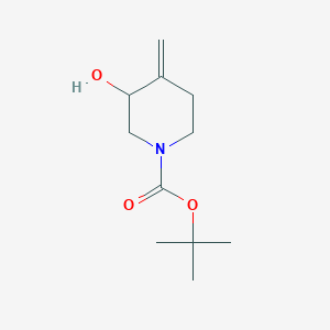 molecular formula C11H19NO3 B112009 叔丁基 3-羟基-4-亚甲基哌啶-1-羧酸酯 CAS No. 159635-22-0