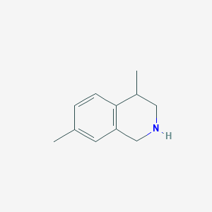 molecular formula C11H15N B112012 4,7-Dimethyl-1,2,3,4-tetrahydroisoquinoline CAS No. 1267865-80-4