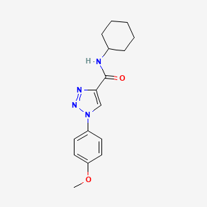 molecular formula C16H20N4O2 B11201904 N-cyclohexyl-1-(4-methoxyphenyl)-1H-1,2,3-triazole-4-carboxamide 