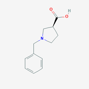 molecular formula C12H15NO2 B112020 (S)-1-Benzyl-pyrrolidine-3-carboxylic acid CAS No. 161659-80-9