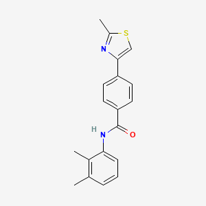 molecular formula C19H18N2OS B11202038 N-(2,3-dimethylphenyl)-4-(2-methyl-1,3-thiazol-4-yl)benzamide 
