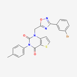 molecular formula C22H15BrN4O3S B11202225 Methyl 4-oxo-3-phenyl-2-(4-pyridin-2-ylpiperazin-1-yl)-3,4-dihydroquinazoline-7-carboxylate 