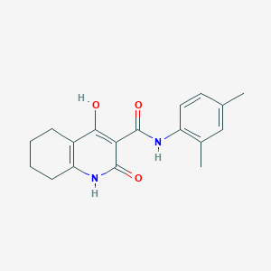 molecular formula C18H20N2O3 B11202398 N-(2,4-dimethylphenyl)-2,4-dihydroxy-5,6,7,8-tetrahydroquinoline-3-carboxamide 