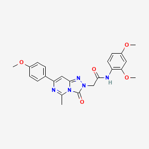 molecular formula C23H23N5O5 B11202846 N-(2,4-dimethoxyphenyl)-2-[7-(4-methoxyphenyl)-5-methyl-3-oxo[1,2,4]triazolo[4,3-c]pyrimidin-2(3H)-yl]acetamide 