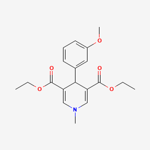 molecular formula C19H23NO5 B11202994 Diethyl 4-(3-methoxyphenyl)-1-methyl-1,4-dihydropyridine-3,5-dicarboxylate 