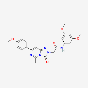 molecular formula C23H23N5O5 B11203615 N-(3,5-dimethoxyphenyl)-2-[7-(4-methoxyphenyl)-5-methyl-3-oxo[1,2,4]triazolo[4,3-c]pyrimidin-2(3H)-yl]acetamide 