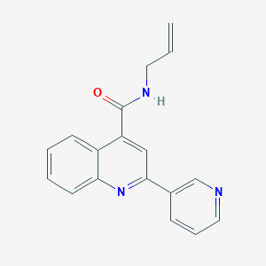 molecular formula C18H15N3O B11203616 N-(prop-2-en-1-yl)-2-(pyridin-3-yl)quinoline-4-carboxamide 