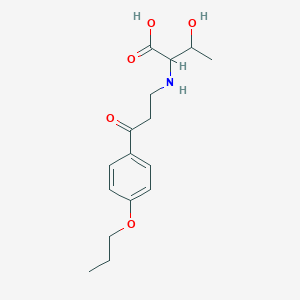 molecular formula C16H23NO5 B11203997 N-[3-oxo-3-(4-propoxyphenyl)propyl]threonine 