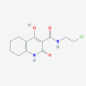 molecular formula C12H15ClN2O3 B11204365 N-(2-chloroethyl)-4-hydroxy-2-oxo-1,2,5,6,7,8-hexahydroquinoline-3-carboxamide 