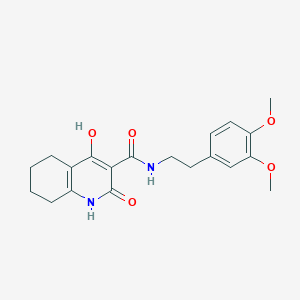 molecular formula C20H24N2O5 B11204913 4-Hydroxy-2-oxo-1,2,5,6,7,8-hexahydro-quinoline-3-carboxylic acid [2-(3,4-dimethoxy-phenyl)-ethyl]-amide 