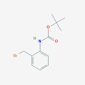 molecular formula C12H16BrNO2 B112054 tert-Butyl (2-(bromomethyl)phenyl)carbamate CAS No. 166329-43-7
