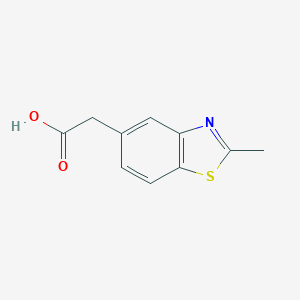 molecular formula C10H9NO2S B011206 2-(2-Methyl-1,3-benzothiazol-5-yl)acetic acid CAS No. 103264-09-1