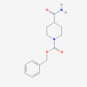 molecular formula C14H18N2O3 B112065 benzyl 4-(aminocarbonyl)tetrahydro-1(2H)-pyridinecarboxylate CAS No. 167757-45-1