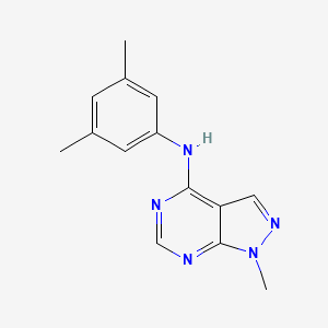 molecular formula C14H15N5 B11206557 N-(3,5-dimethylphenyl)-1-methyl-1H-pyrazolo[3,4-d]pyrimidin-4-amine 