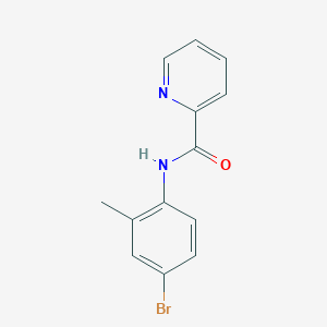 molecular formula C13H11BrN2O B11206919 N-(4-bromo-2-methylphenyl)pyridine-2-carboxamide 