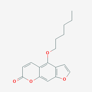 molecular formula C17H18O4 B011207 5-(Hexyloxy)psoralen CAS No. 102416-40-0