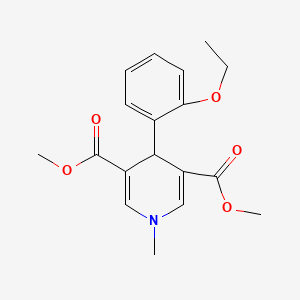 molecular formula C18H21NO5 B11211715 dimethyl 4-(2-ethoxyphenyl)-1-methyl-4H-pyridine-3,5-dicarboxylate 