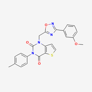molecular formula C23H18N4O4S B11212099 N-(sec-butyl)-4-[6-(4-methylphenyl)pyrimidin-4-yl]piperazine-1-carboxamide 