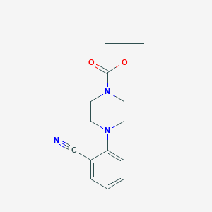molecular formula C16H21N3O2 B112128 Tert-butyl 4-(2-cyanophenyl)piperazine-1-carboxylate CAS No. 179250-25-0