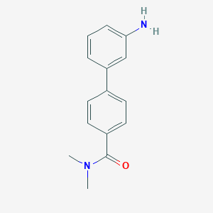 molecular formula C15H16N2O B112135 4-(3-Aminophenyl)-N,N-dimethylbenzamide CAS No. 179627-06-6