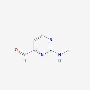molecular formula C6H7N3O B112148 2-(Methylamino)pyrimidine-4-carbaldehyde CAS No. 180869-39-0
