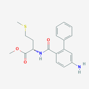 molecular formula C19H22N2O3S B112149 N-(4-Amino-2-phenylbenzoyl)methionine methyl ester CAS No. 180977-03-1