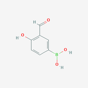 molecular formula C7H7BO4 B112151 3-Formyl-4-hydroxyphenylboronic acid CAS No. 182344-24-7
