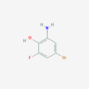 molecular formula C6H5BrFNO B112152 2-Amino-4-bromo-6-fluorophenol CAS No. 182499-89-4