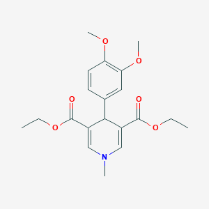molecular formula C20H25NO6 B11215651 Diethyl 4-(3,4-dimethoxyphenyl)-1-methyl-1,4-dihydropyridine-3,5-dicarboxylate 
