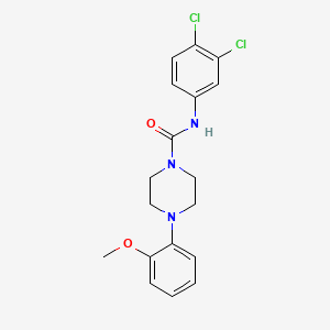 molecular formula C18H19Cl2N3O2 B11215781 N-(3,4-dichlorophenyl)-4-(2-methoxyphenyl)piperazine-1-carboxamide 
