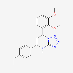 molecular formula C20H21N5O2 B11215907 7-(2,3-Dimethoxyphenyl)-5-(4-ethylphenyl)-1,7-dihydrotetrazolo[1,5-a]pyrimidine CAS No. 6211-01-4
