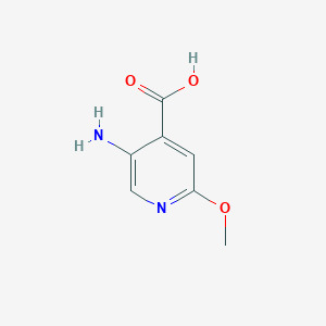 molecular formula C7H8N2O3 B112161 5-Amino-2-methoxypyridine-4-carboxylic acid CAS No. 183741-91-5