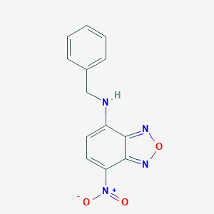 molecular formula C₁₃H₁₀N₄O₃ B112162 7-Benzylamino-4-nitrobenz-2-oxa-1,3-diazole CAS No. 18378-20-6