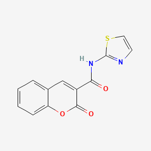 molecular formula C13H8N2O3S B11216611 2-oxo-N-(1,3-thiazol-2-yl)-2H-chromene-3-carboxamide 