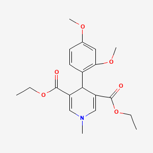 molecular formula C20H25NO6 B11216859 Diethyl 4-(2,4-dimethoxyphenyl)-1-methyl-1,4-dihydropyridine-3,5-dicarboxylate 