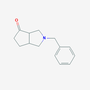 molecular formula C14H17NO B112169 2-Benzylhexahydrocyclopenta[c]pyrrol-4(1H)-one CAS No. 185692-51-7