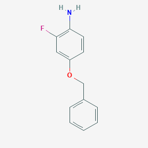 molecular formula C13H12FNO B112187 4-(Benzyloxy)-2-fluoroaniline CAS No. 190060-72-1