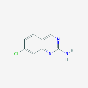 molecular formula C8H6ClN3 B112189 2-氨基-7-氯喹唑啉 CAS No. 190274-08-9